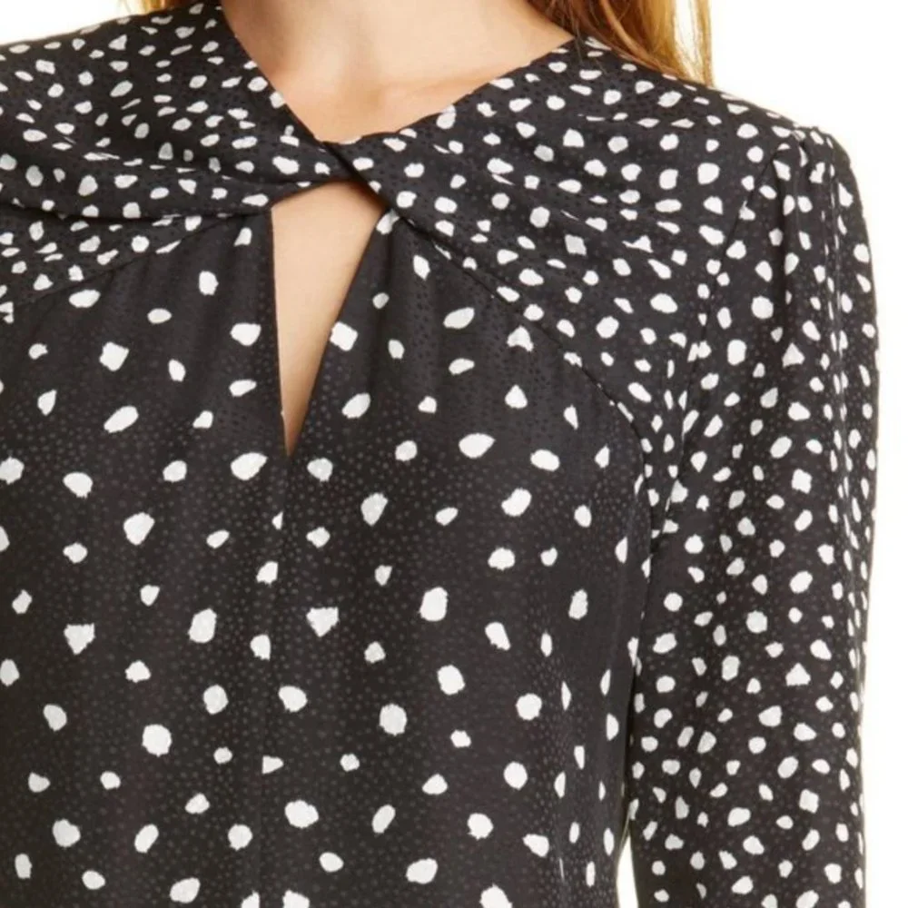 Rebecca Taylor Silk Viscose Long Sleeve Dress